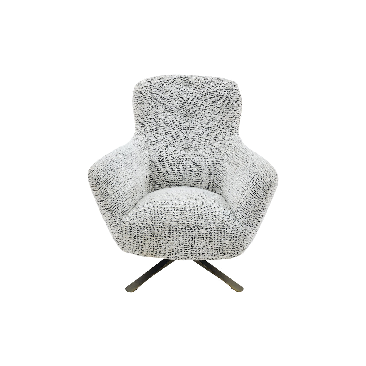 Fauteuil Nena Draaibaar Stof Bruin Starfurn