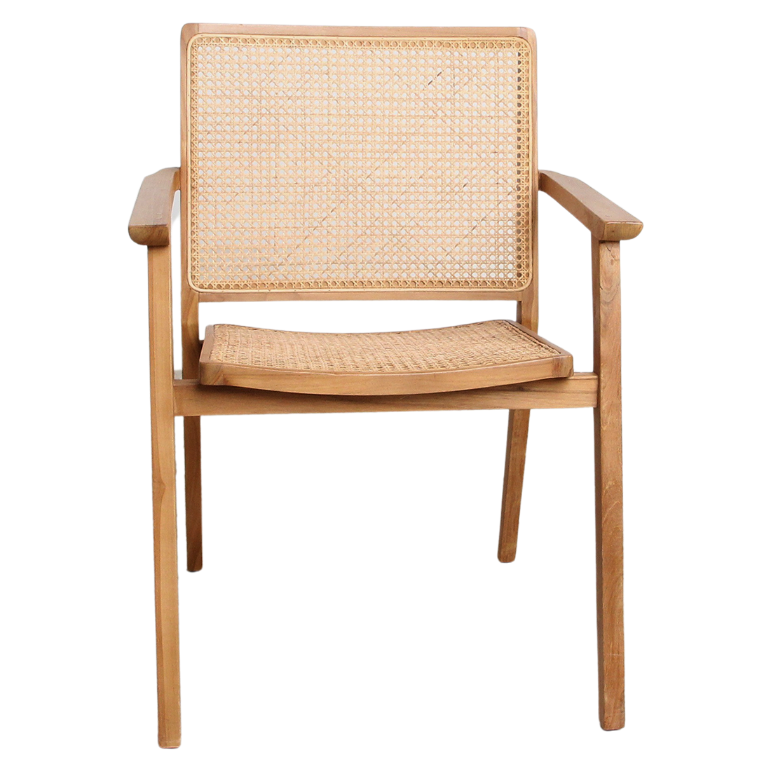 Set van 2 Eetkamerstoelen Nova Teak Raw Materials