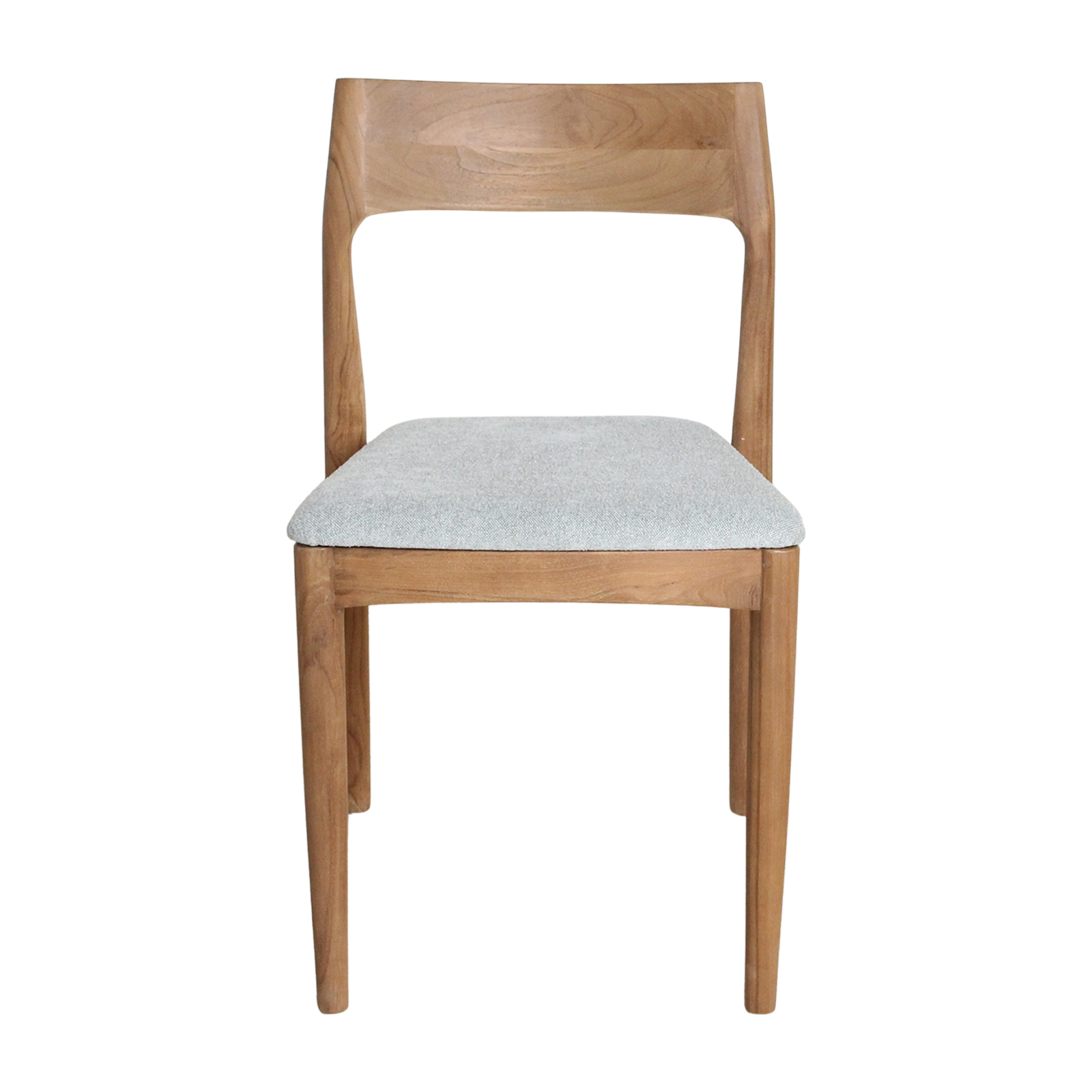 Freya Teakhouten Eetkamerstoel zonder Armleuning Licht Groen Set van 2 Raw Materials