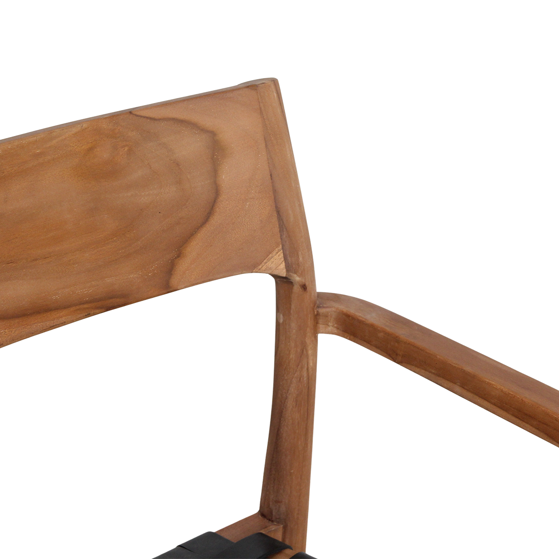 Freya Eetkamerstoel Met Armleuning Leer Zwart Raw Materials
