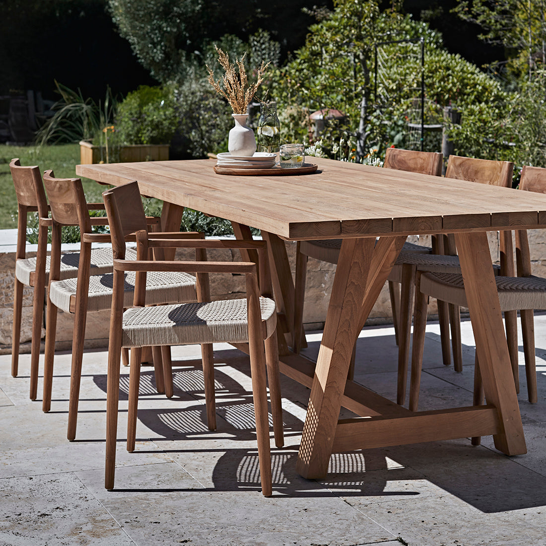 Freya Tuinstoel Met Armleuning Naturel Raw Materials