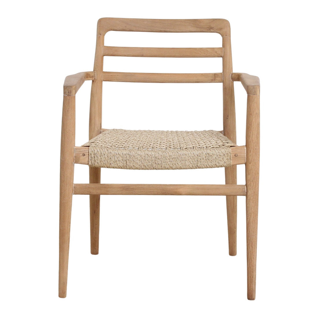 Verano Terrasstoel met Armleuning Naturel Set van 2 Raw Materials