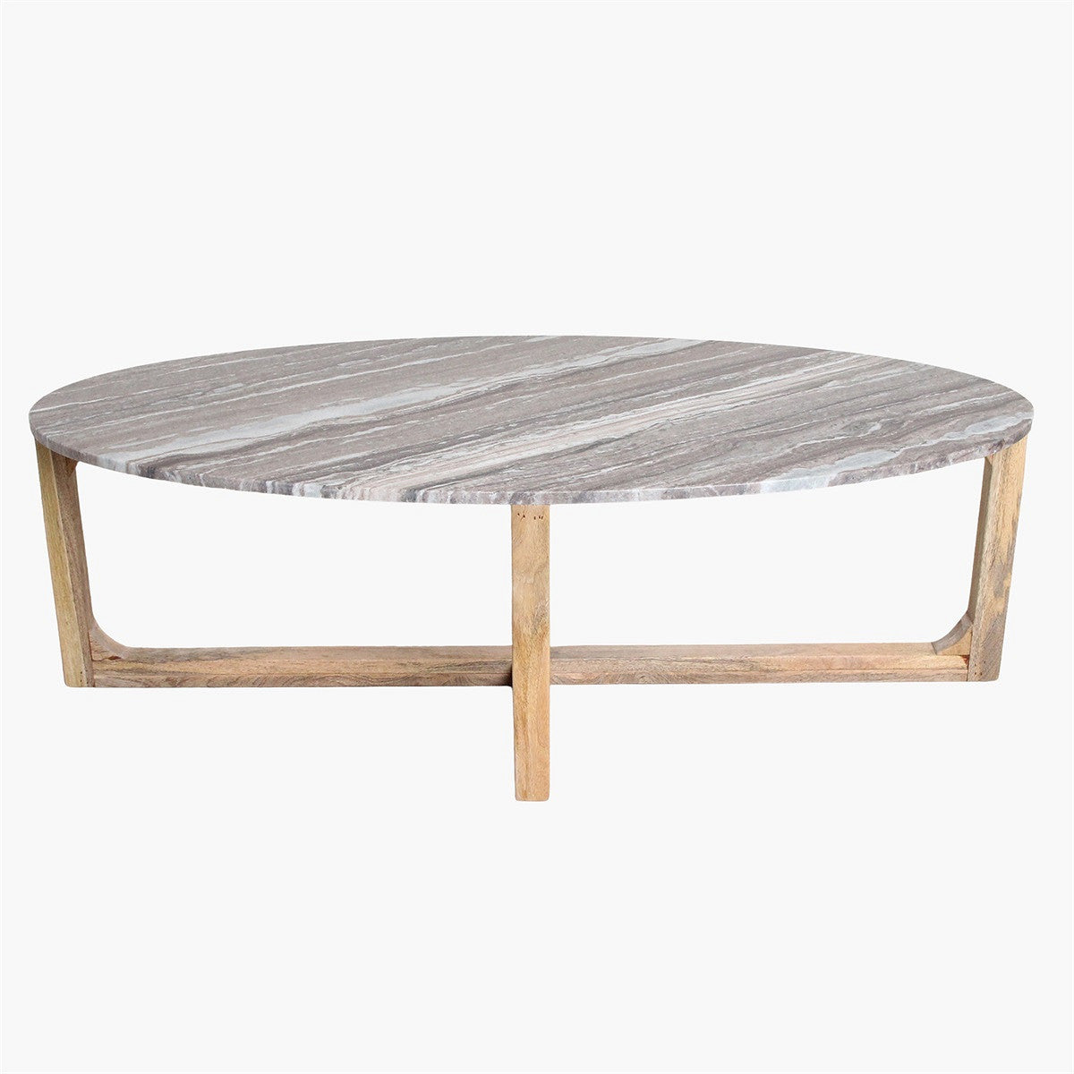 Salontafel Marmer Fantasy Ovaal Bruin Raw Materials