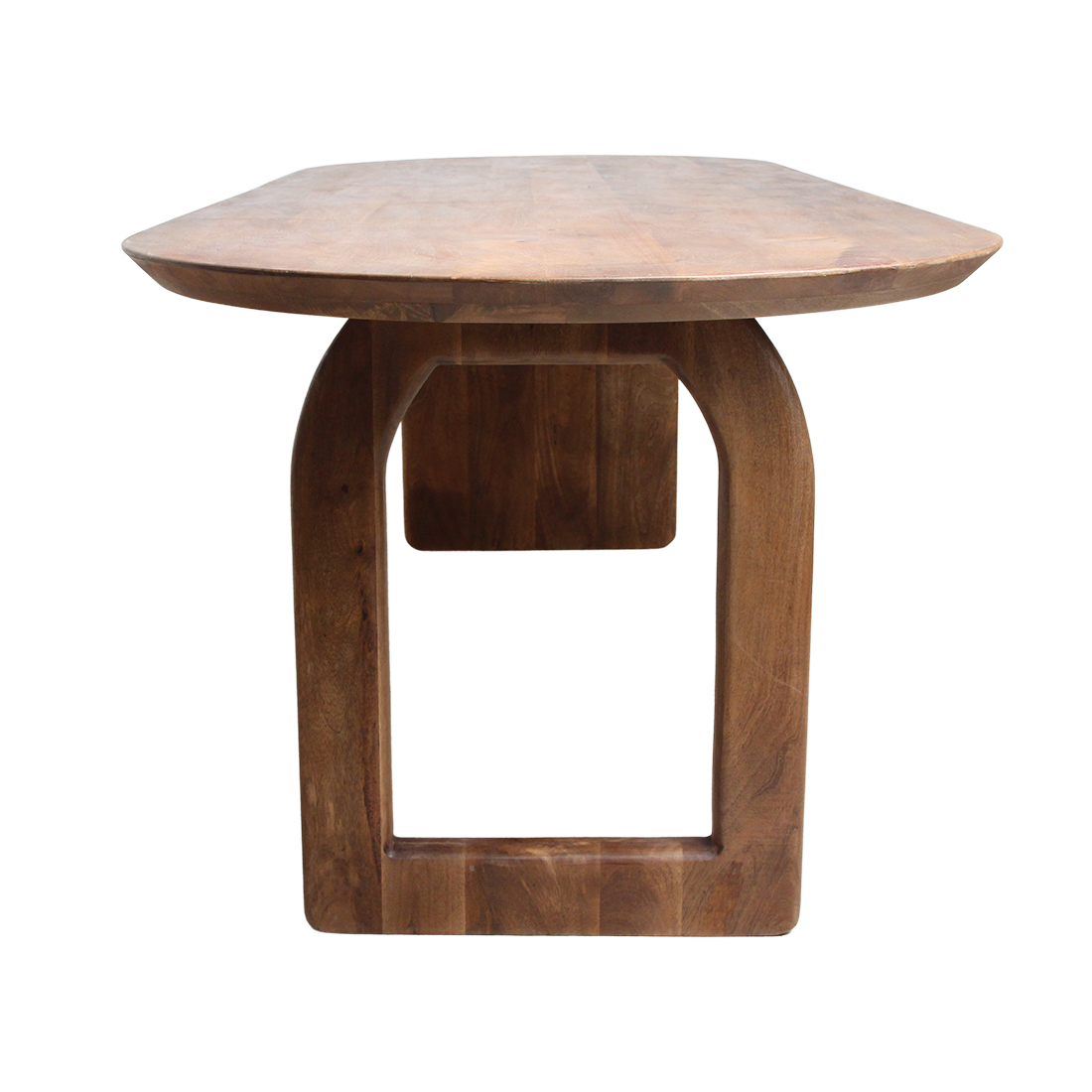 Bullnose Eettafel Mix Bruin 180cm Raw Materials