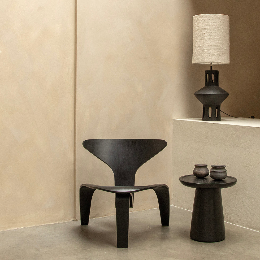 Bijzettafel Nero Dusk Raw Materials
