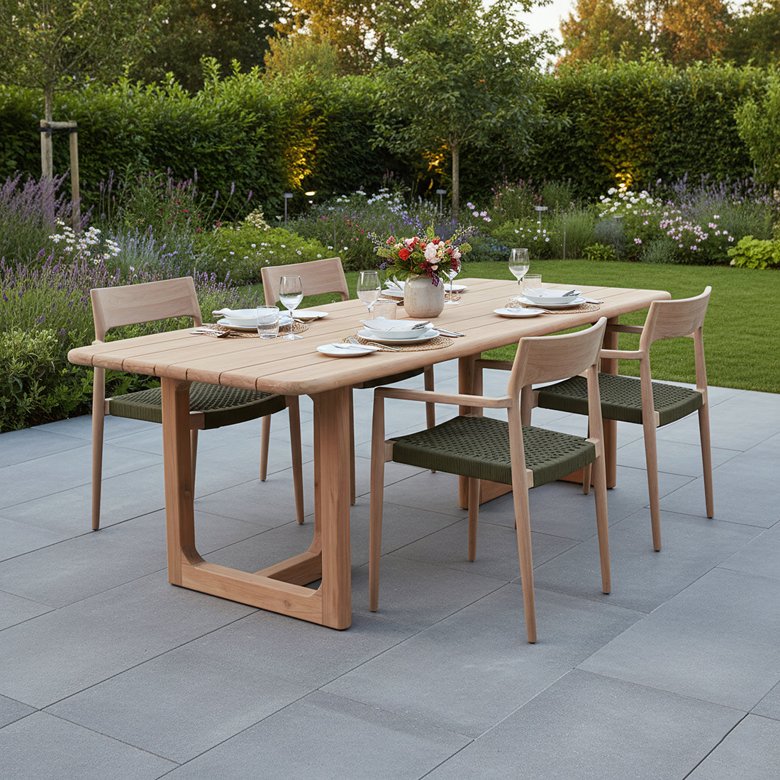 Primavera Teakhouten Tuintafel - 240cm Raw Materials