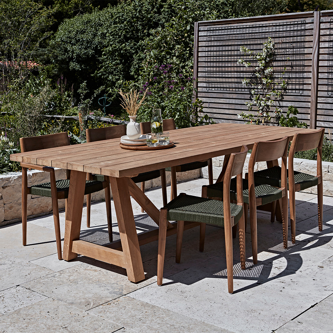 Tuintafel Soleado 240cm FSC Gerecycled Teakhout Raw Materials