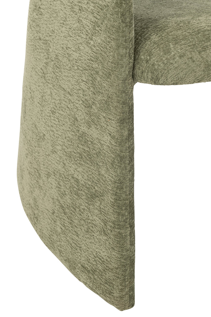 Anise Stoel Textiel Muntgroen - Eetkamerstoel - J-Line - livinglovely.nl