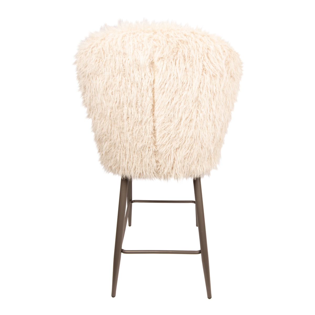 Zachte beige Hair stof van de Ares barkruk van PTMD in detail