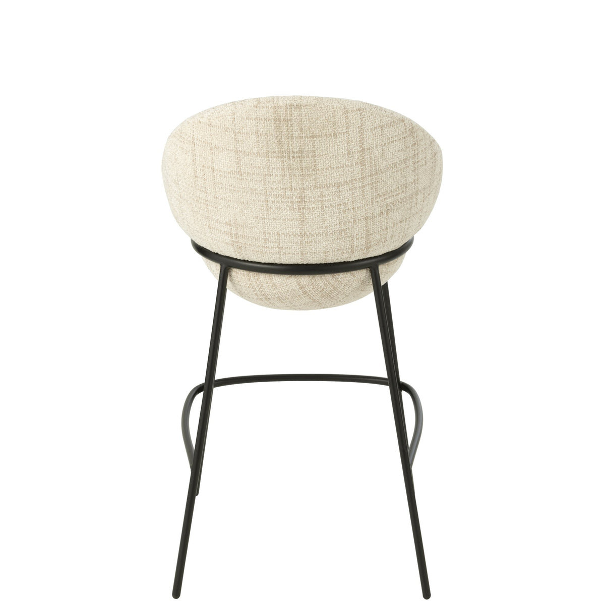 Barkruk Ijzer Beige/Zwart - J-Line