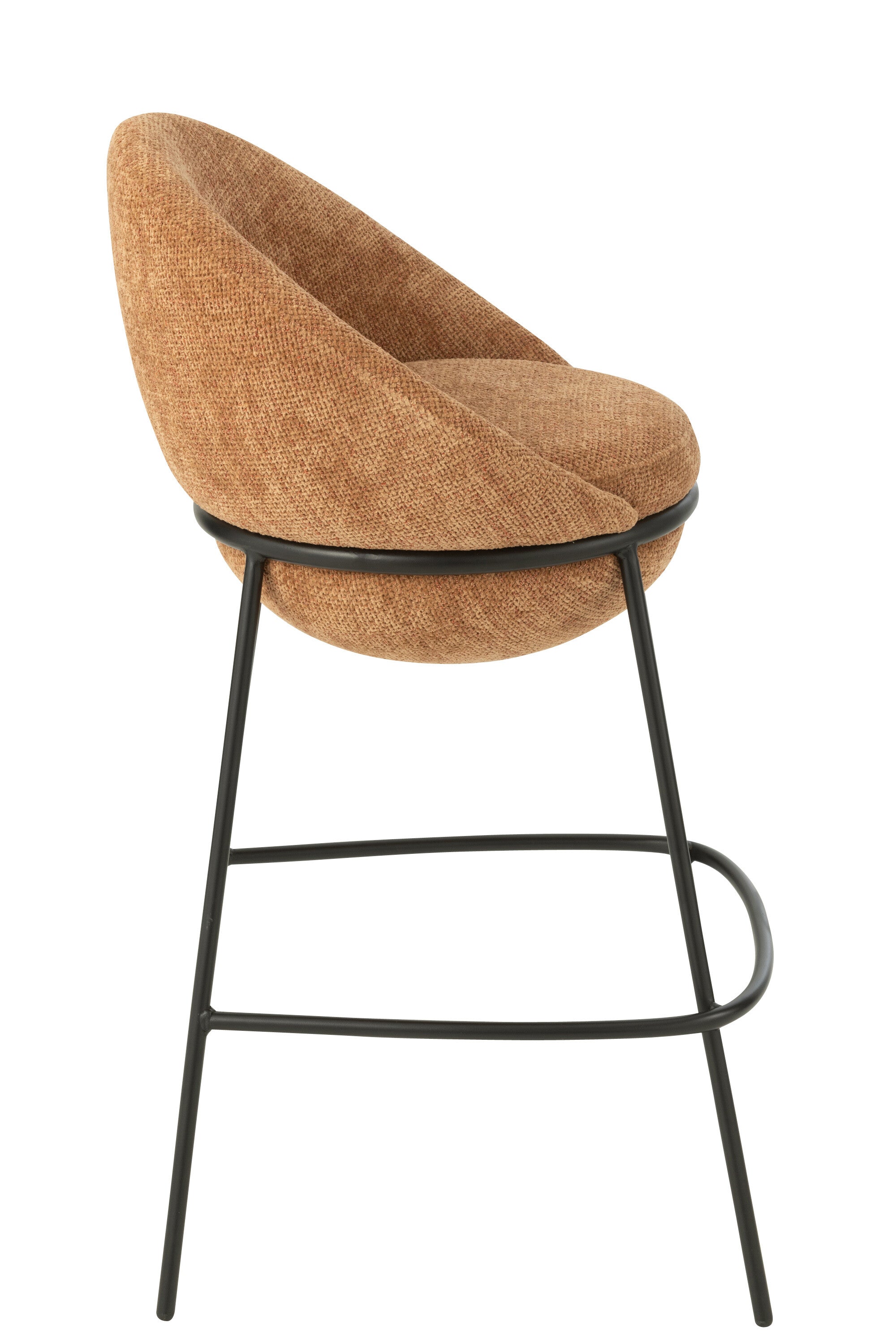 Barkruk Napoli Terracotta- J-Line - Barkruk - J-Line - livinglovely.nl