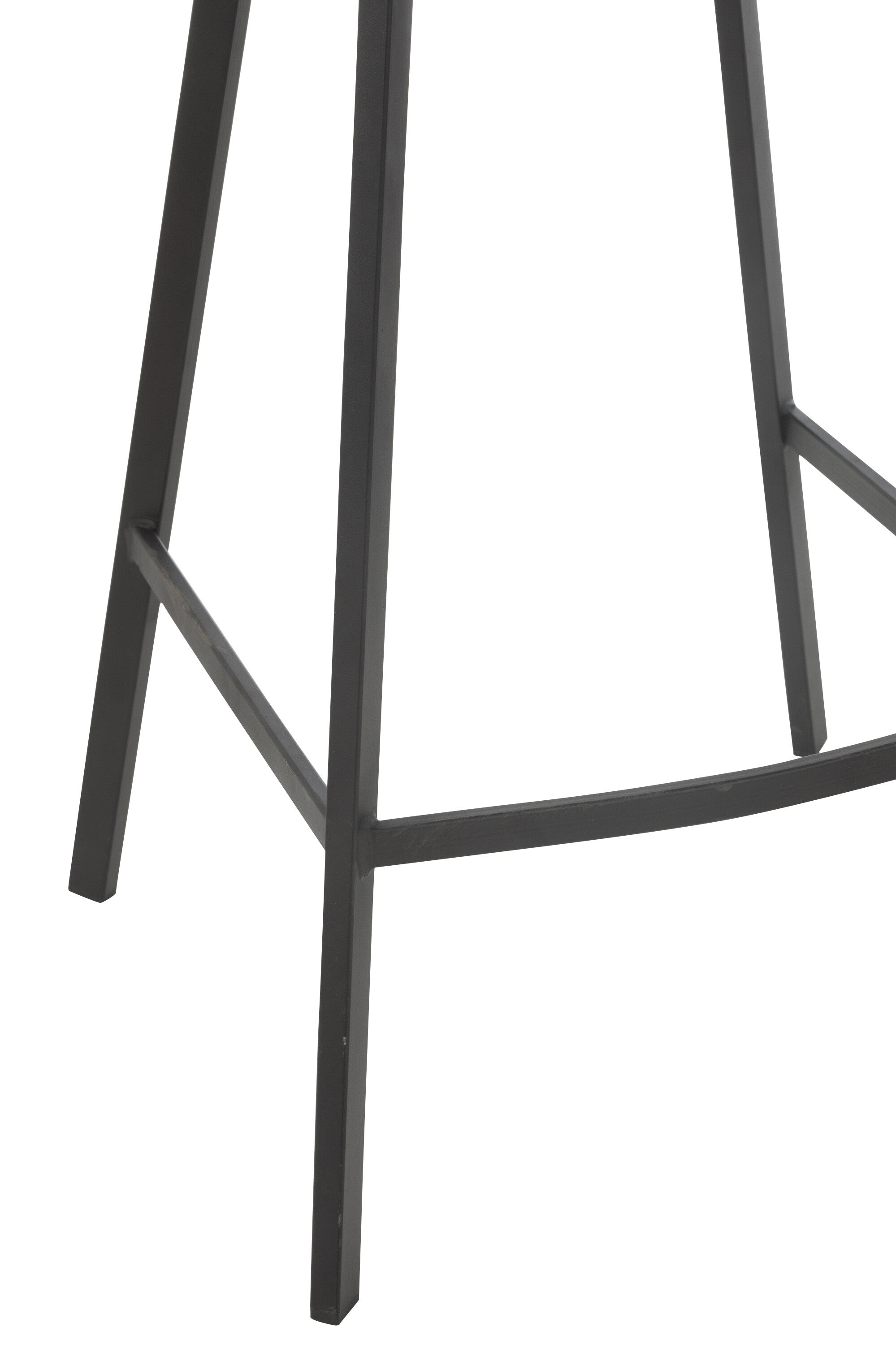 Barstoel Kent Metaal/Polyester Wit - Barkruk - J-Line - livinglovely.nl