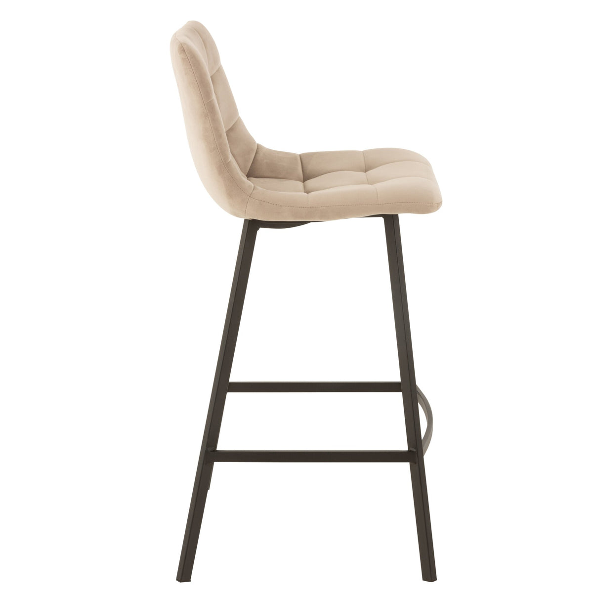Barstoel Olivier Textiel/Metaal Beige