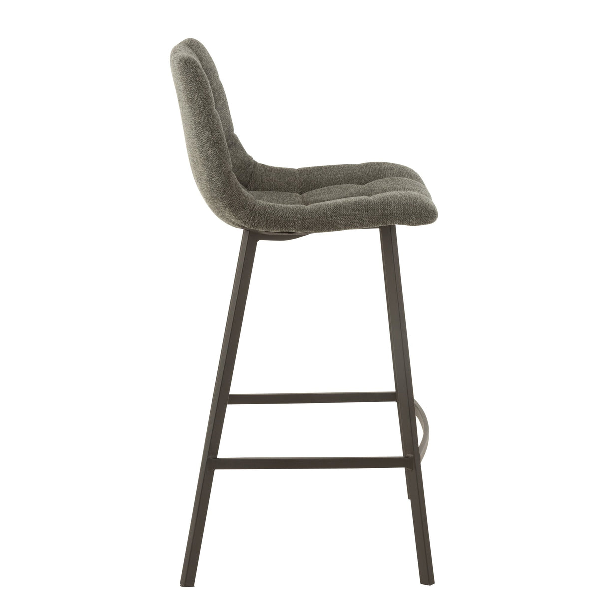 Barstoel Stephane Textiel/Metaal Donkergrijs – J-Line