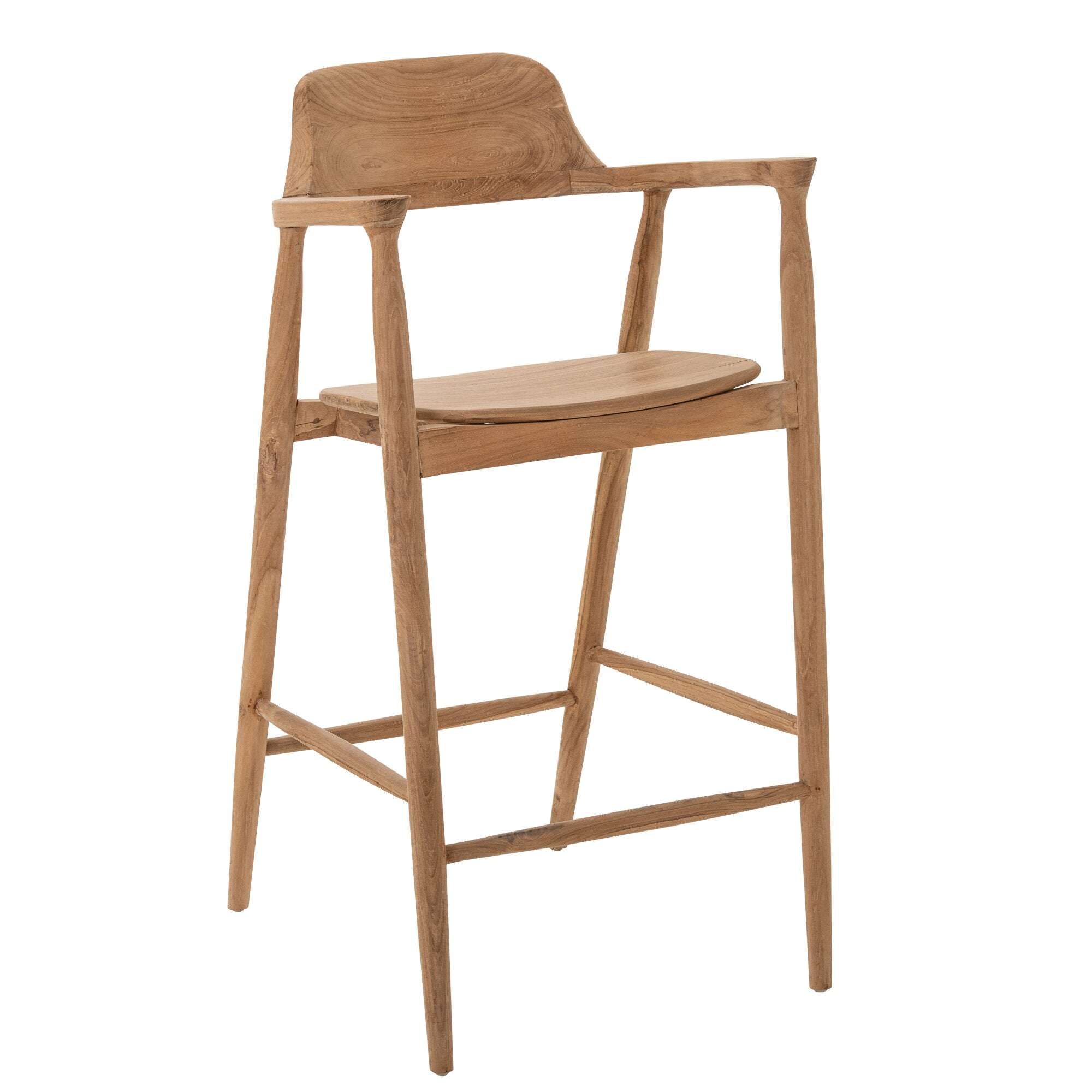 Barstoel Teakhout Naturel J-Line