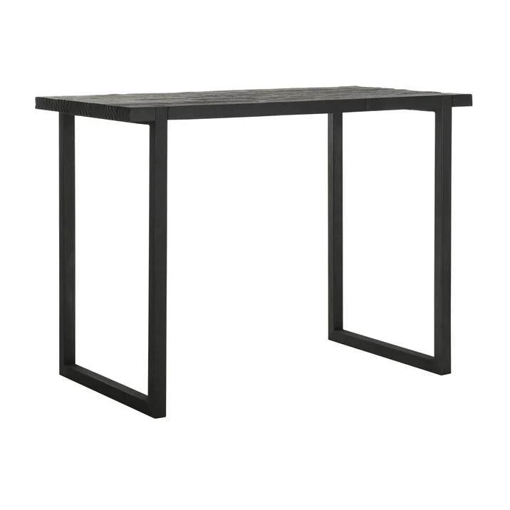 Bartafel Timeless Black Beam van DTP Home in zwart gebeitst gerecycled teakhout
