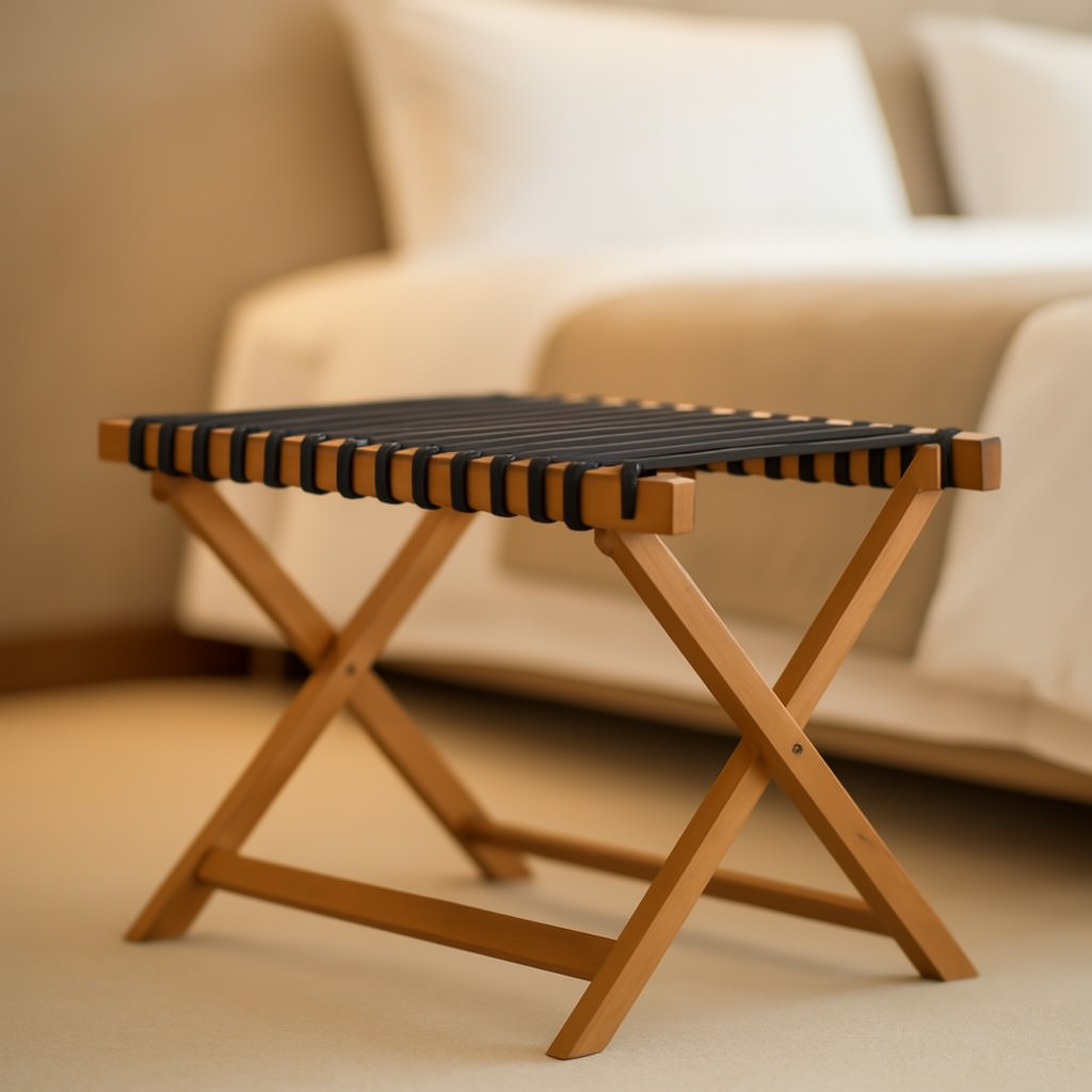 Bazar Bizar - Het Bagage Rek - Naturel - L - Rek - Bazar Bizar - livinglovely.nl