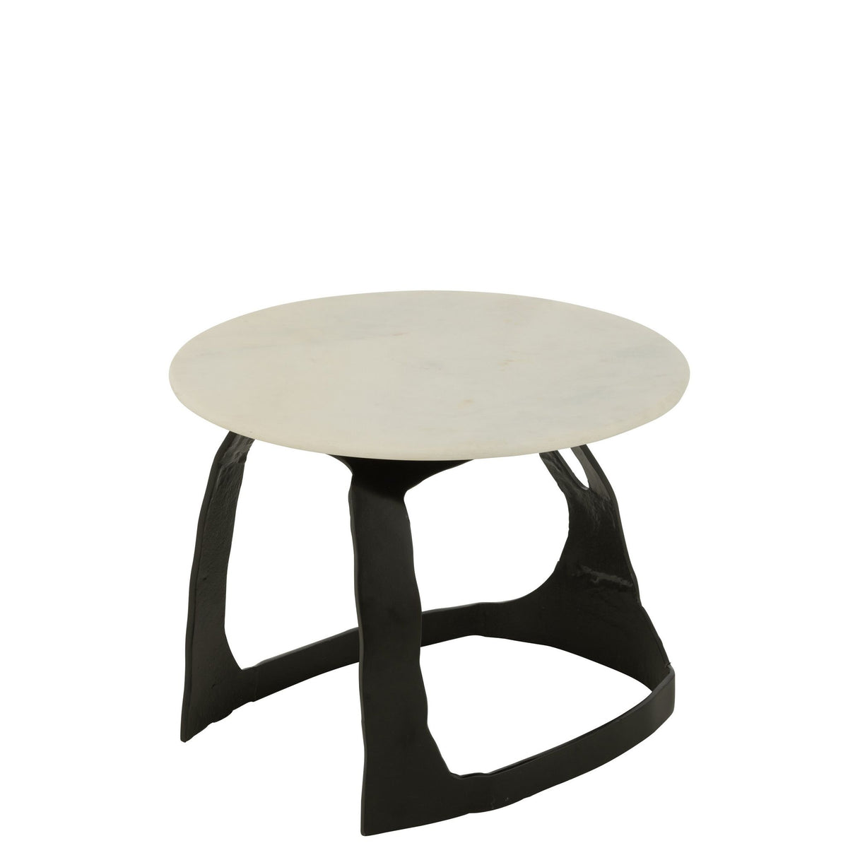 Bijzettafel Aluminium/Steen Zwart/Wit Small J-Line