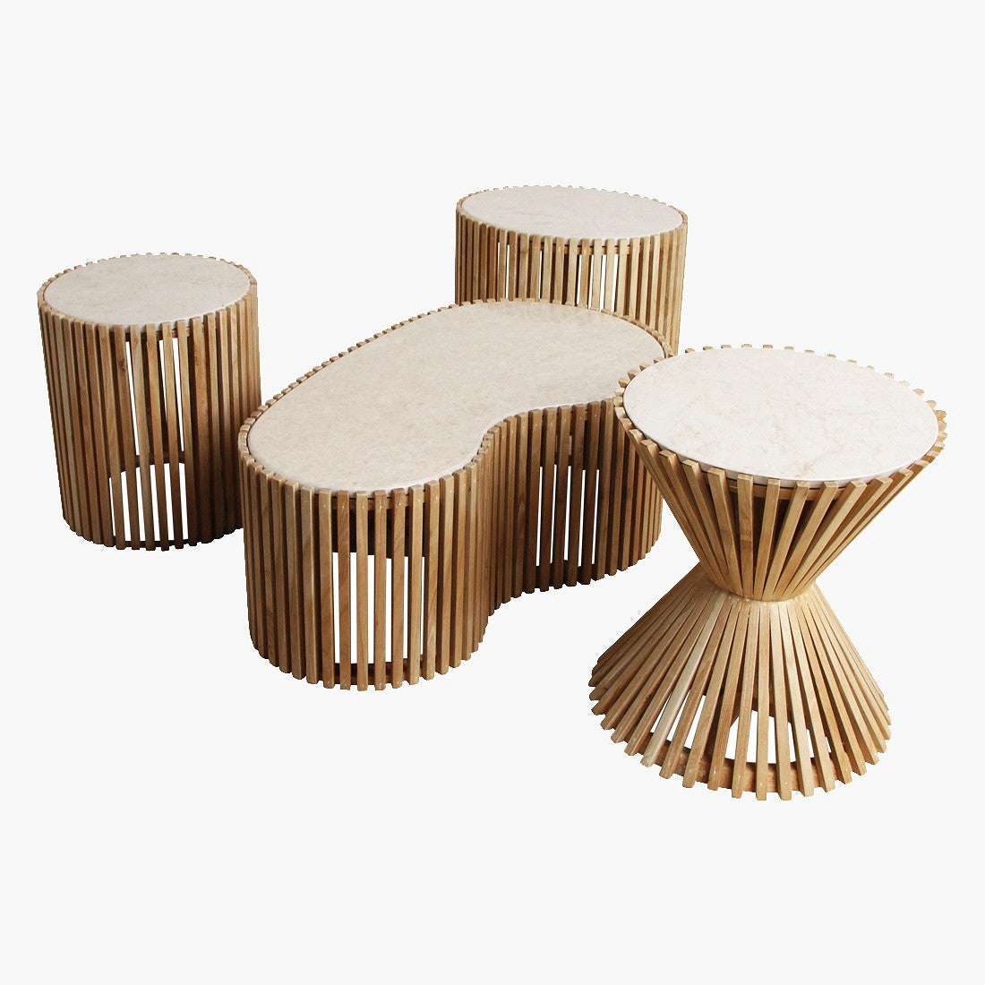 Bijzettafel Infinity Ovaal Raw Materials - Bijzettafel - Raw Materials - livinglovely.nl