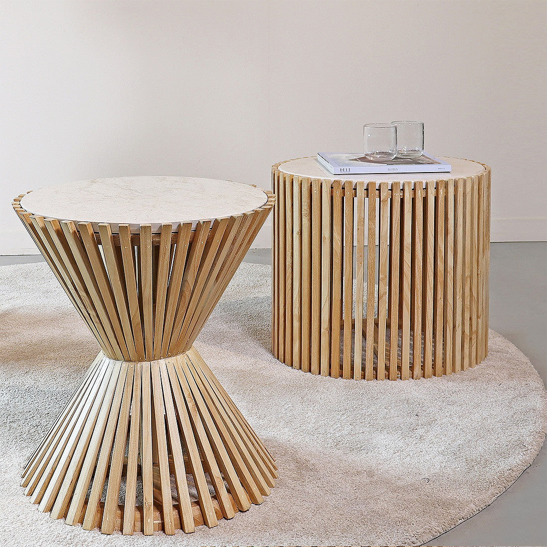 Bijzettafel Infinity Ovaal Raw Materials - Bijzettafel - Raw Materials - livinglovely.nl