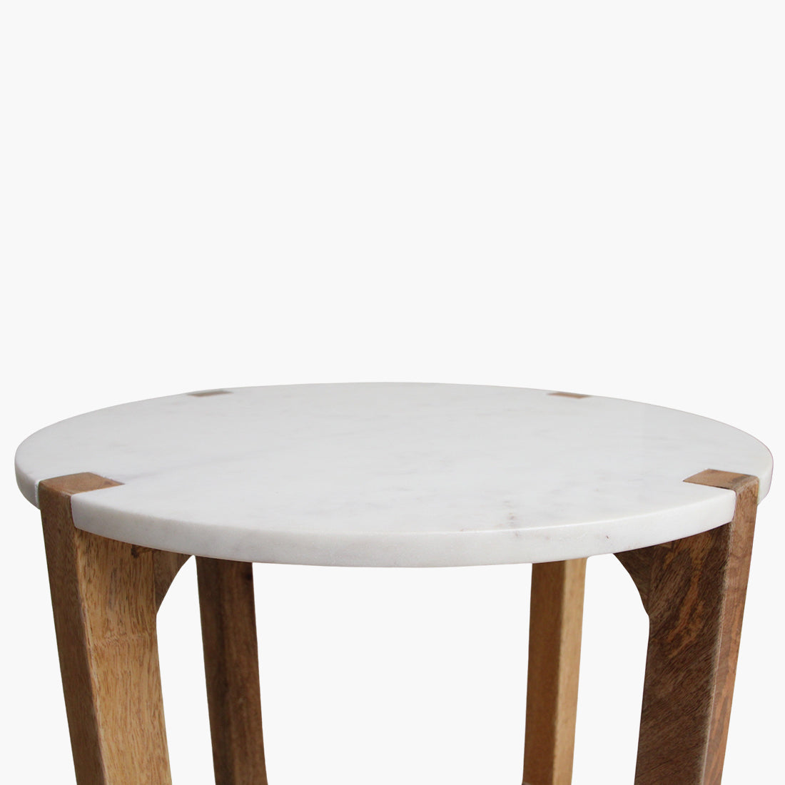 Bijzettafel Marmer Wit Raw Materials - Bijzettafel - Raw Materials - livinglovely.nl