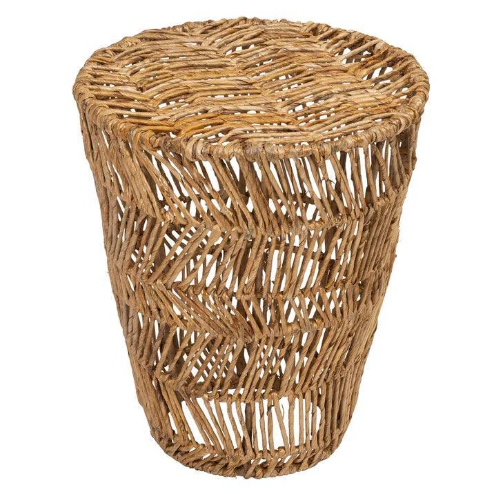 Onderzijde en poot van de Santa Agnes abaca bijzettafel van MUST Living