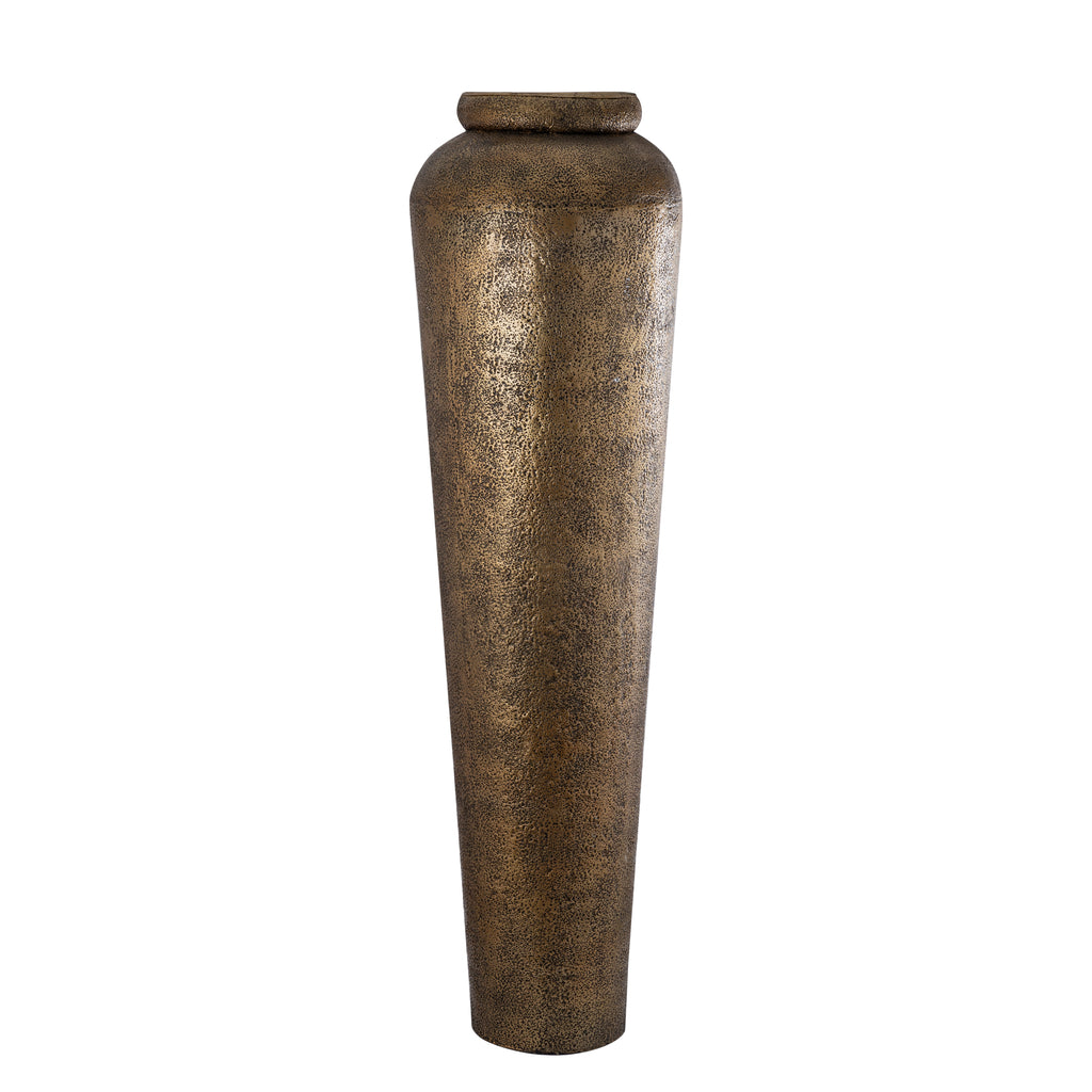 Bloempot Zavir - 50x50x173 cm - Aluminium - Goud PTMD - Pot - PTMD - livinglovely.nl