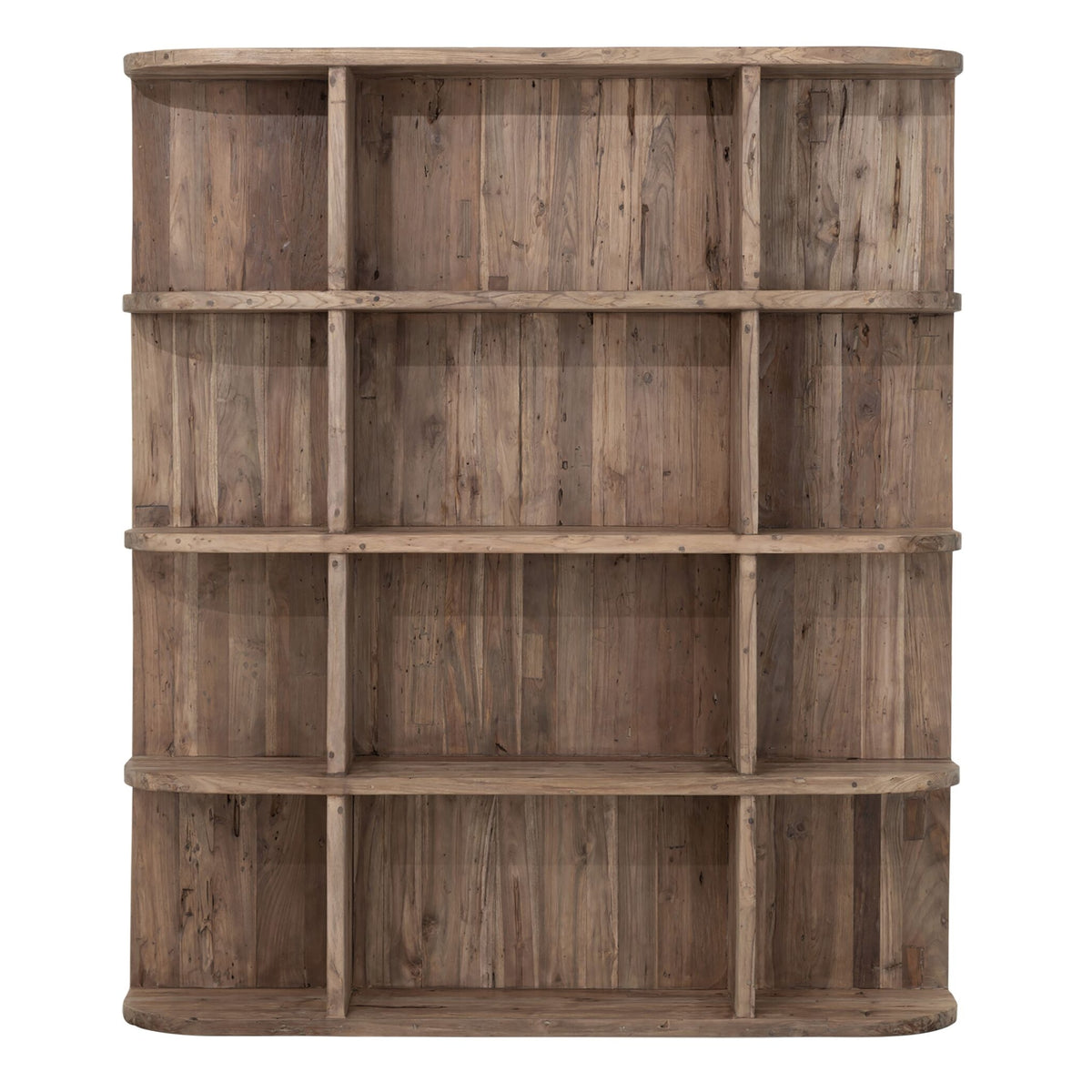 Boekenkast Rush rustiek teakhout naturel 160cm MUST Living