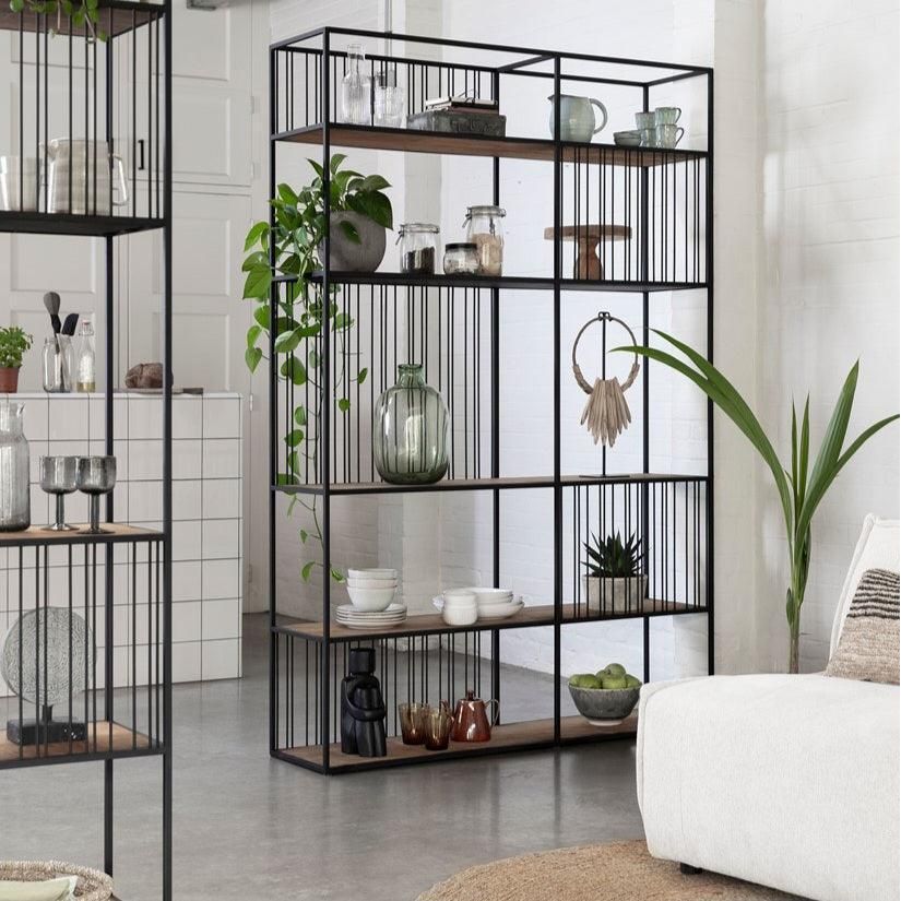 Detailfoto van Boekenrek Barra Small van DTP Home met de structuur van het materiaal