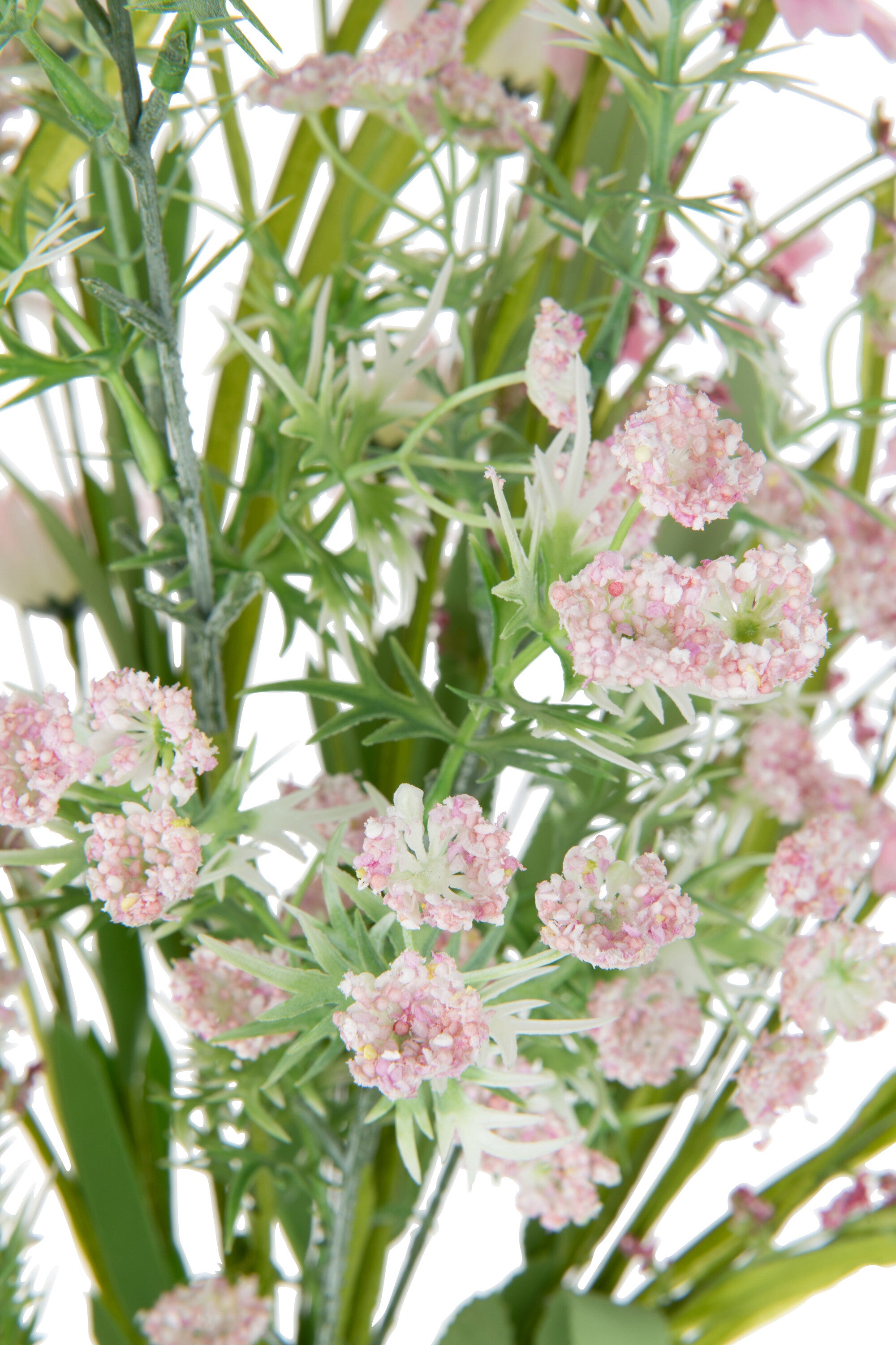 Bouquet Mix Flowers Artificial Pink - Kunstbloem - J-Line - livinglovely.nl