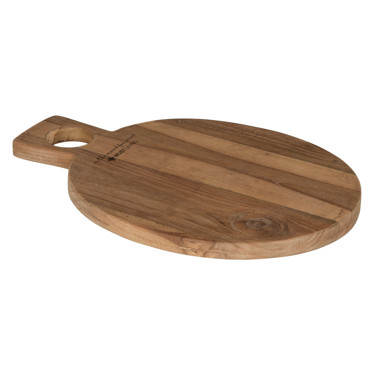 Broodplank Delicious van MUST Living, rechthoekige serveerplank van naturel teakhout met warme houtnerf