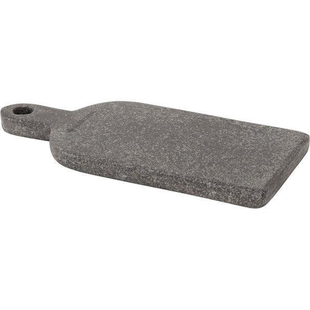 Broodplank Tasty van MUST Living, detail van het zwarte bazalt met matte natuurlijke afwerking