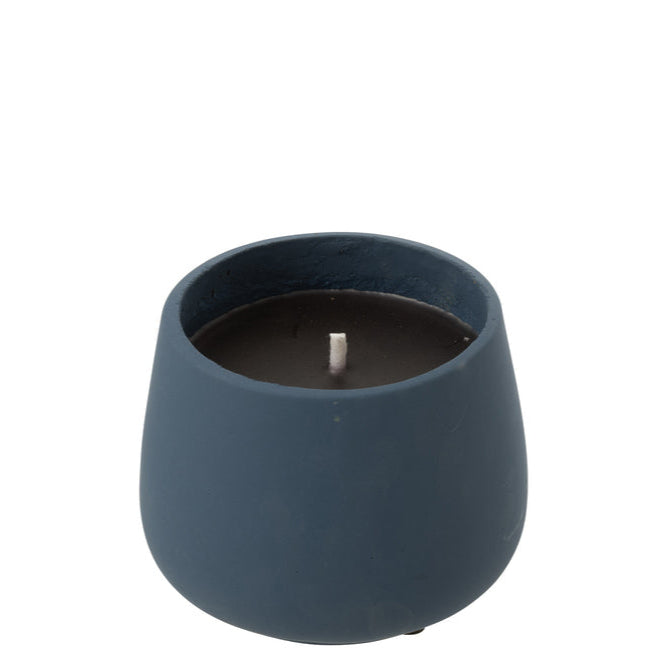 Buitenkaars Cyra Cement Blauw Small 18uur - Buitenkaars - J-Line - livinglovely.nl
