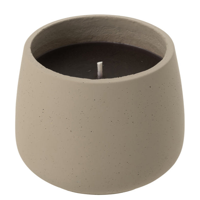 Buitenkaars Cyra Cement Grijs Large 48uur - Buitenkaars - J-Line - livinglovely.nl