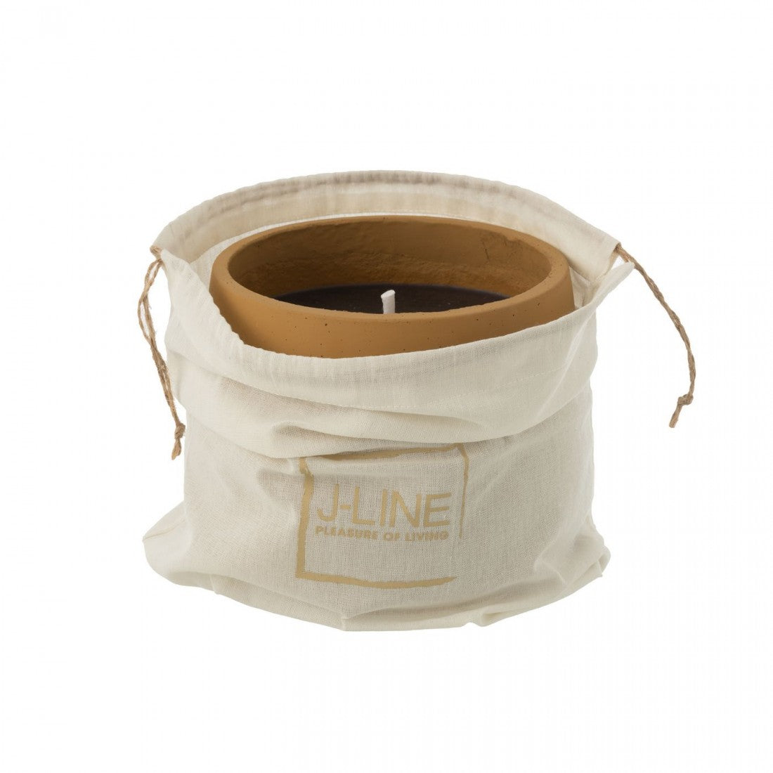 Buitenkaars Cyra Cement Lichtbruin Large - Buitenkaars - J-Line - livinglovely.nl