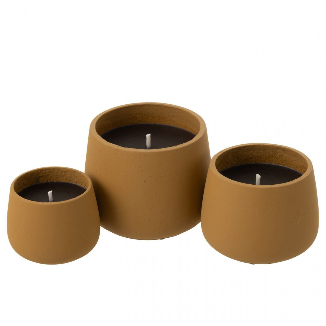 Buitenkaars Cyra Cement Lichtbruin Small - Buitenkaars - J-Line - livinglovely.nl