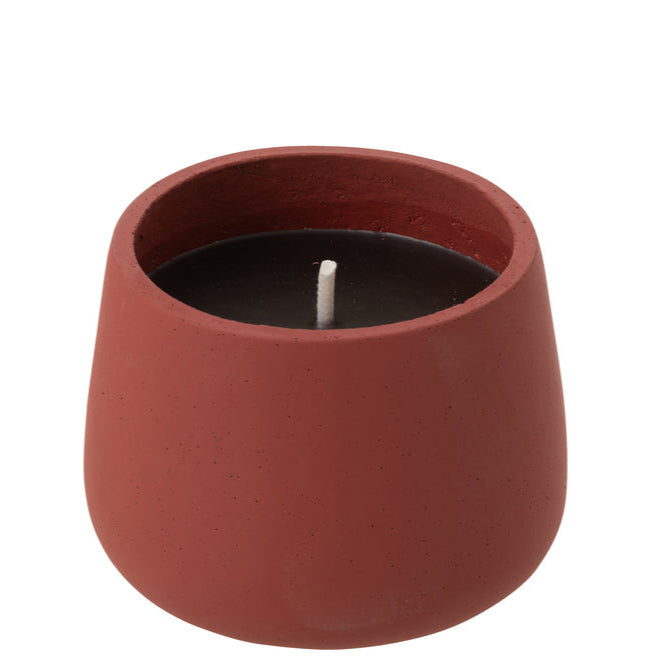 Buitenkaars Cyra Cement Rood Medium 18uur - Buitenkaars - J-Line - livinglovely.nl