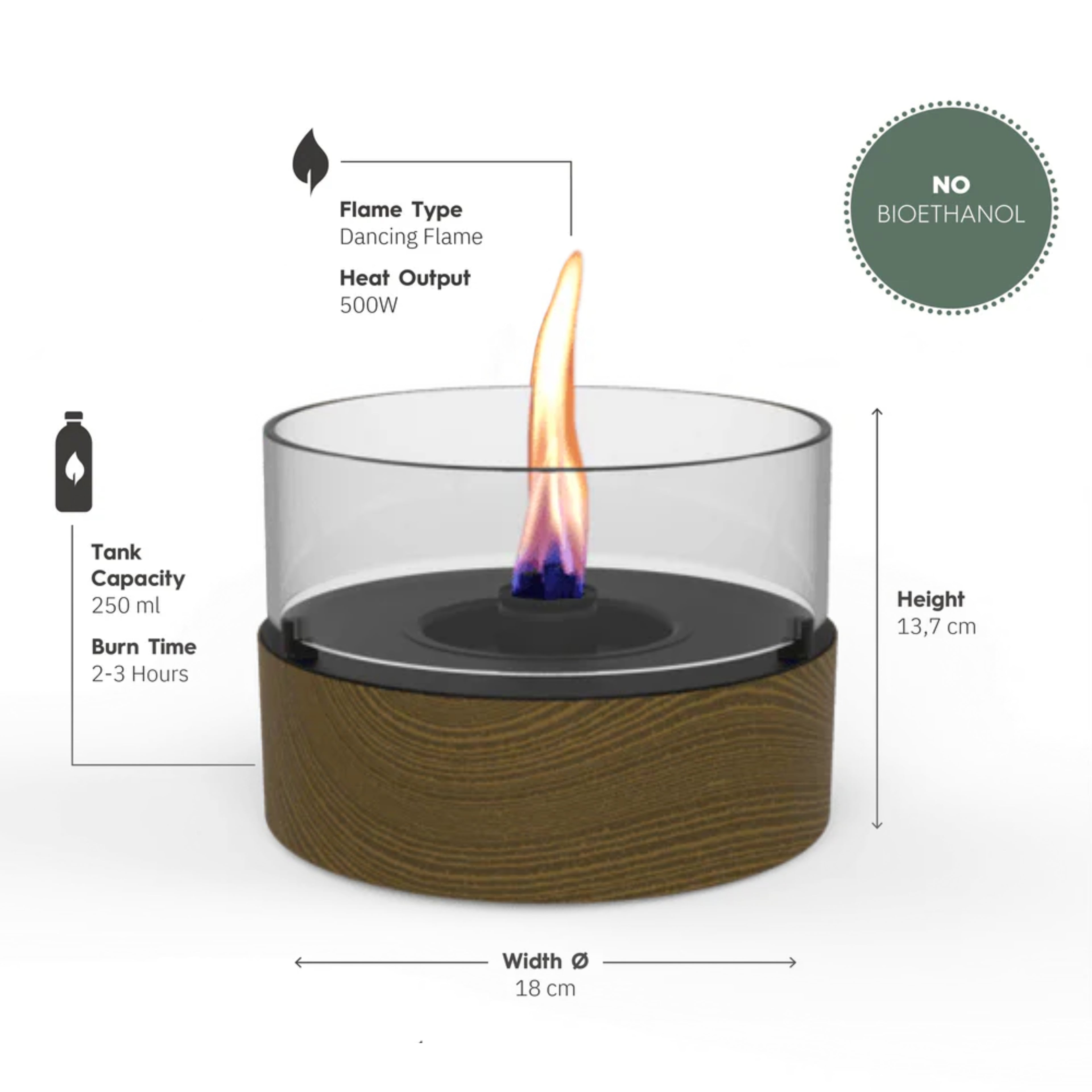 Café 18 Oak Tafelhaard Tenderflame - Tafelhaard - Tenderflame - livinglovely.nl