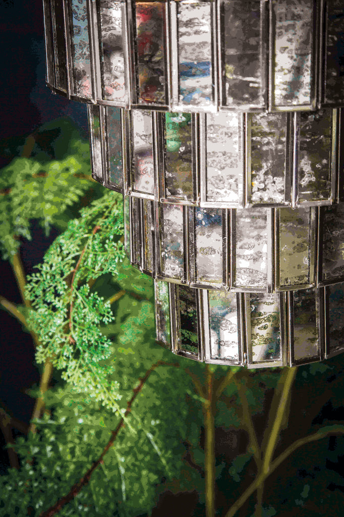 Ceylin Zilver stalen hanglamp 7 lagen S PTMD - - PTMD - livinglovely.nl