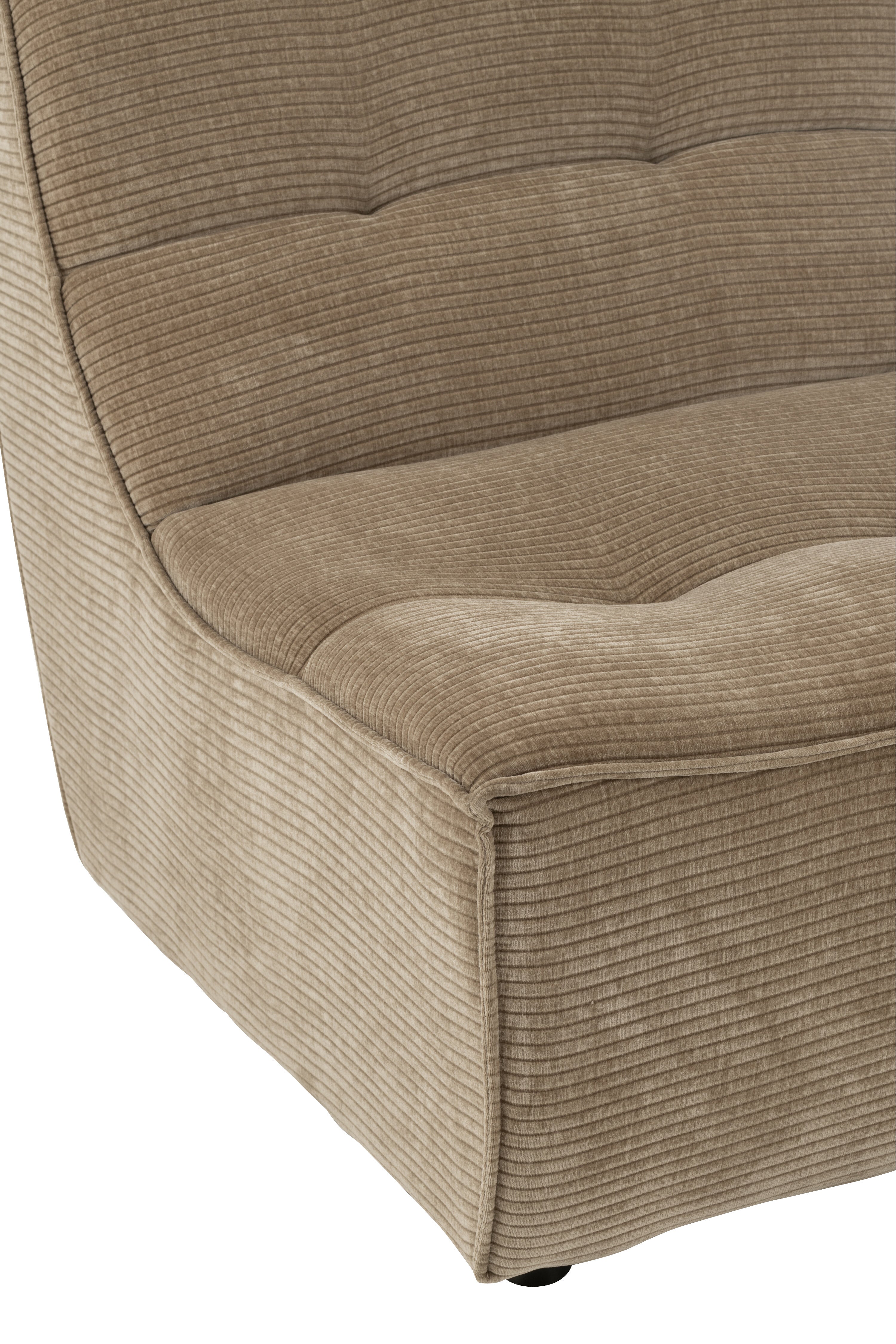 Chair Grid Poplar Wood/Foam Dark Taupe - - J-Line - livinglovely.nl
