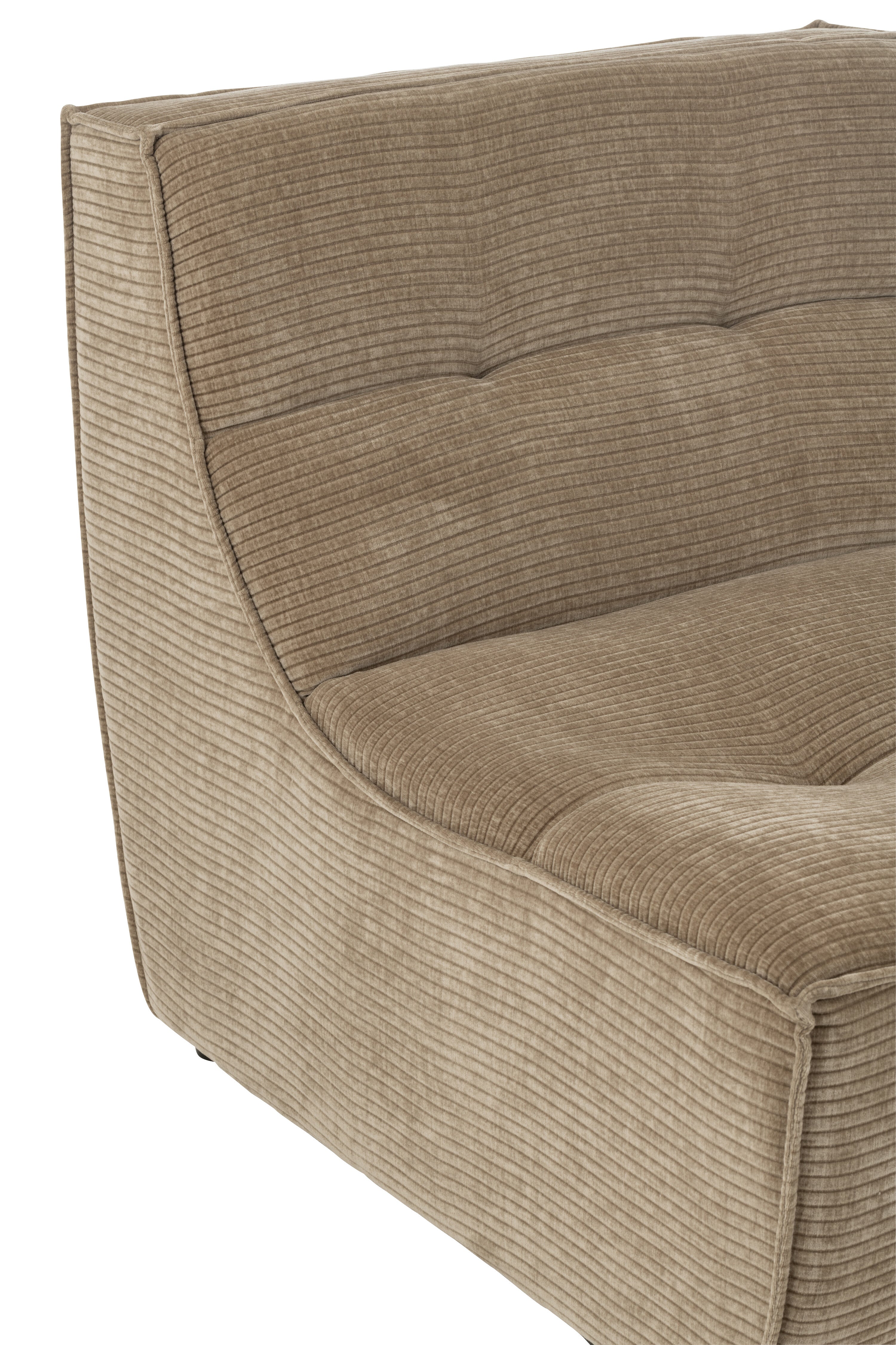 Chair Grid Poplar Wood/Foam Dark Taupe - - J-Line - livinglovely.nl