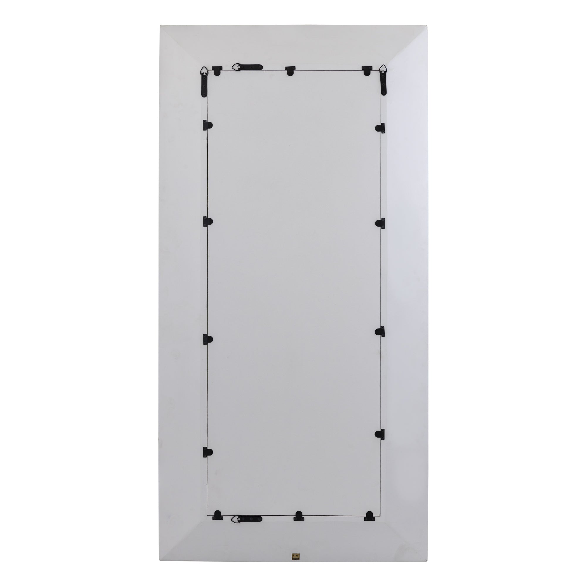 Chinasa White Rect Mdf Mirror Gold Finish Low 80x9x160 cm PTMD - Spiegel - PTMD - livinglovely.nl