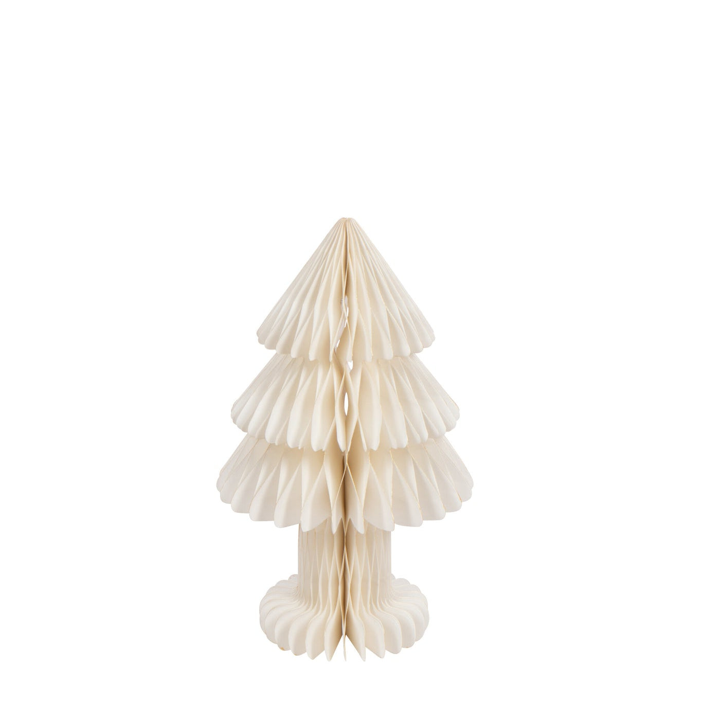 Christmas Tree Foldable Paper Off-White Medium - - J-Line - livinglovely.nl