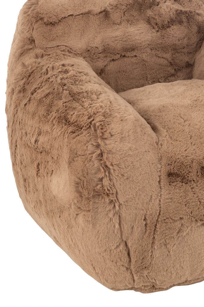 Cutie 1-zits Sofa Taupe Small J-Line - Fauteuil - J-Line - livinglovely.nl