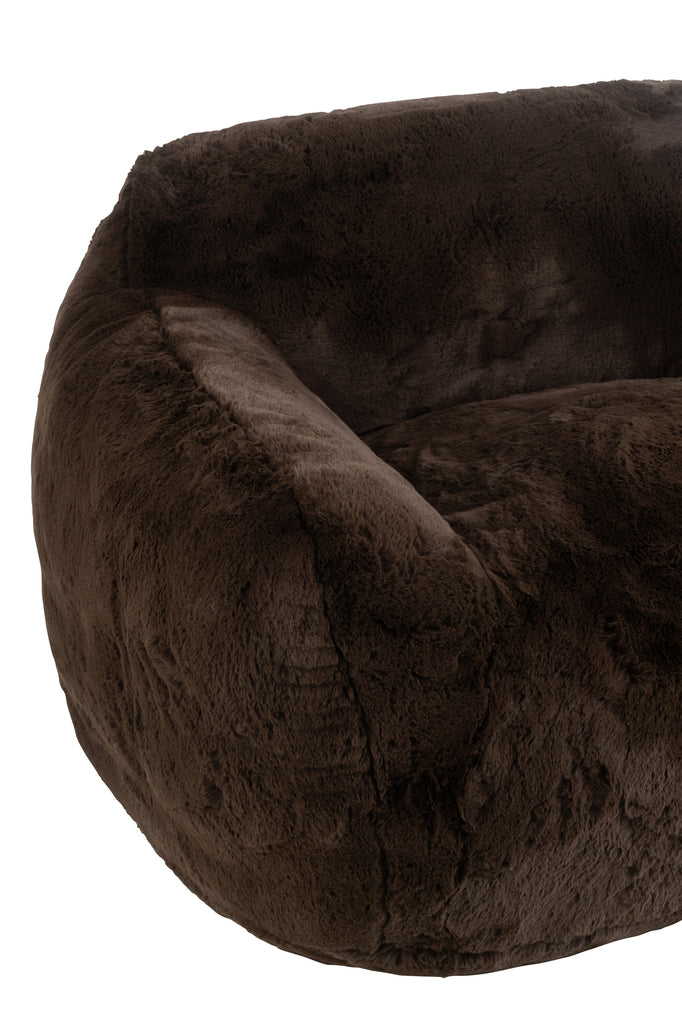 Cutie 2-zits Sofa Brown Large J-Line - Fauteuil - J-Line - livinglovely.nl