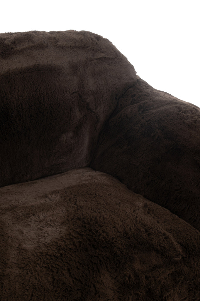 Cutie 2-zits Sofa Brown Large J-Line - Fauteuil - J-Line - livinglovely.nl