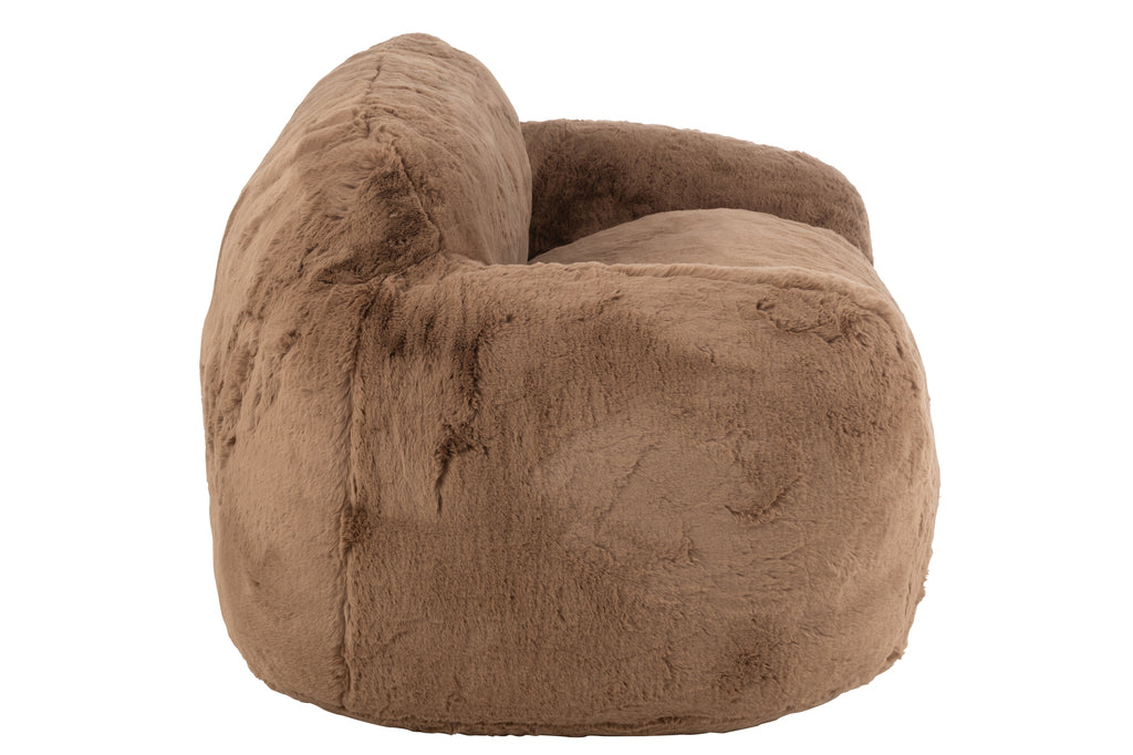 Cutie 2-zits Sofa Taupe Large J-Line - Fauteuil - J-Line - livinglovely.nl