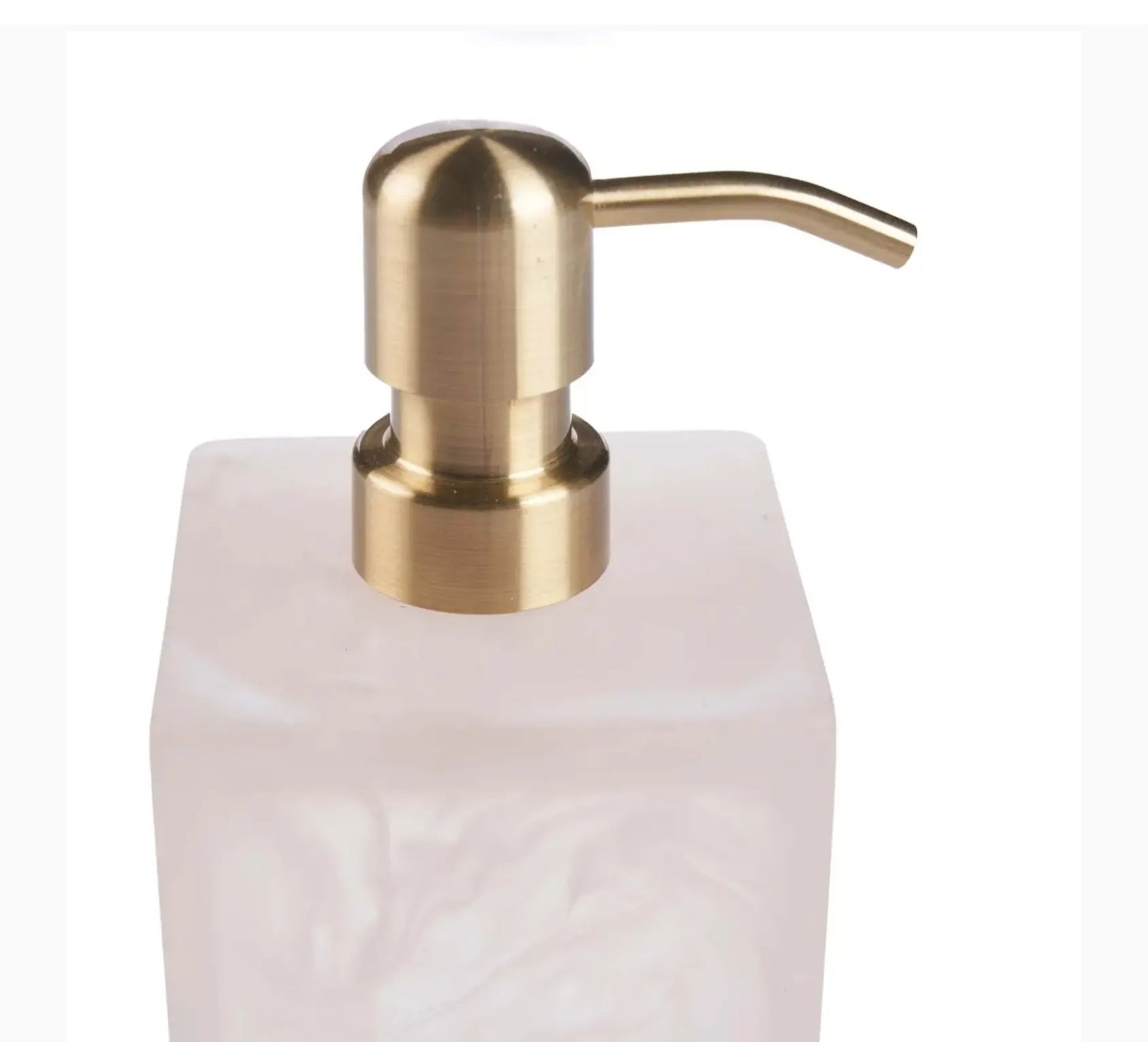 De Resin Zeepdispenser- Roze Wit - Keukenaccessoire - Bazar Bizar - livinglovely.nl