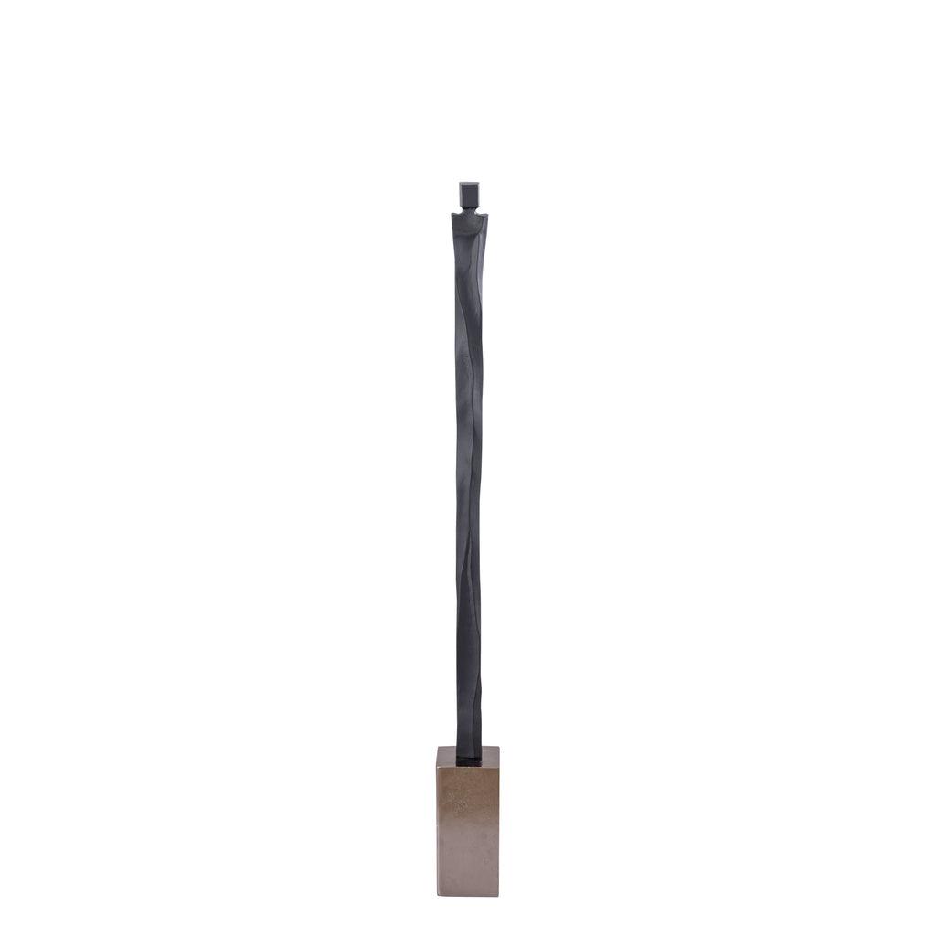 Deco Object Mathias S - 11x11x130 cm - Aluminium - Zwart PTMD - Beeld - PTMD - livinglovely.nl