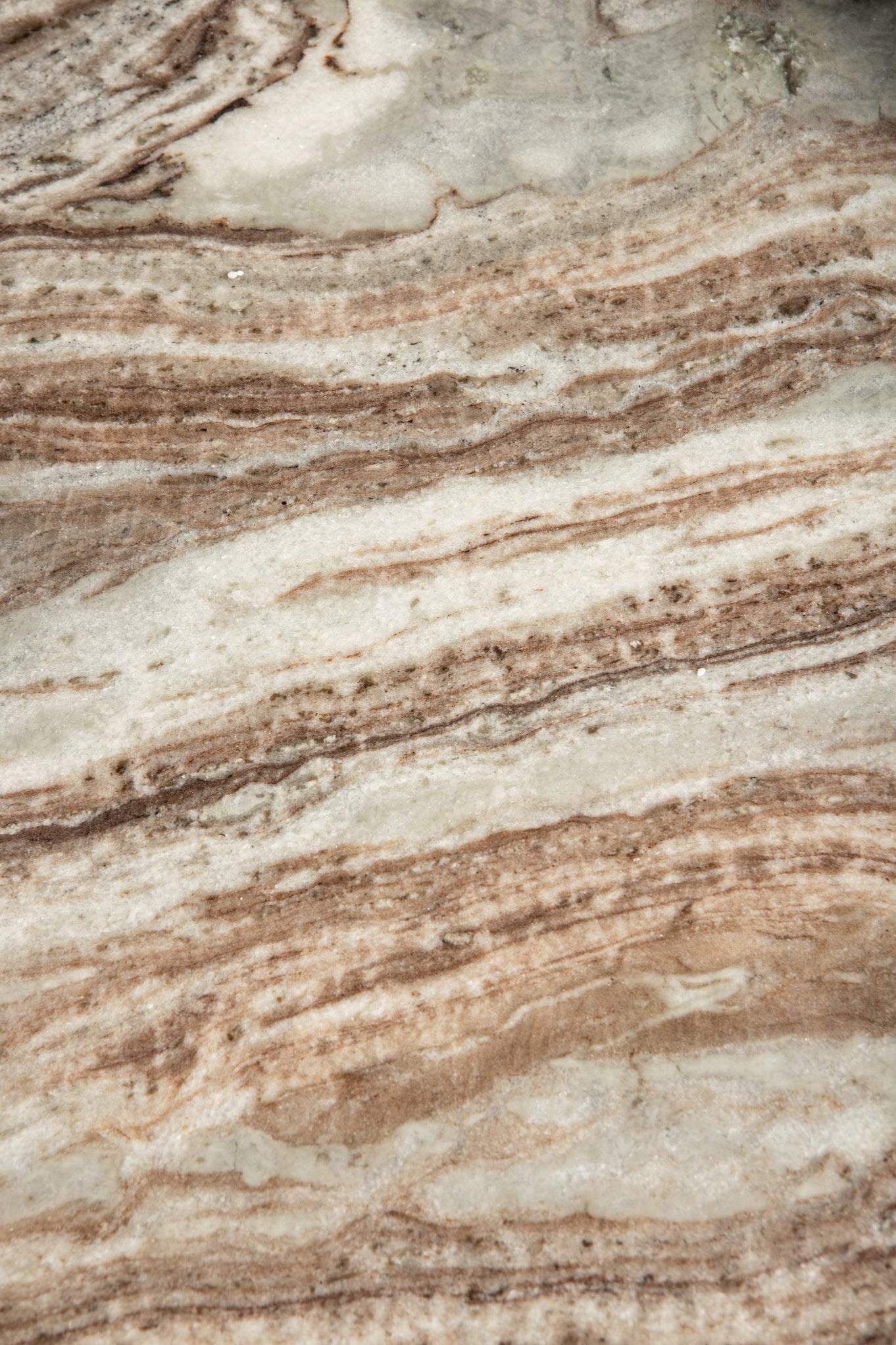 Diro Beige Marble 3 ball coffeetable round PTMD - Salontafel - PTMD - livinglovely.nl